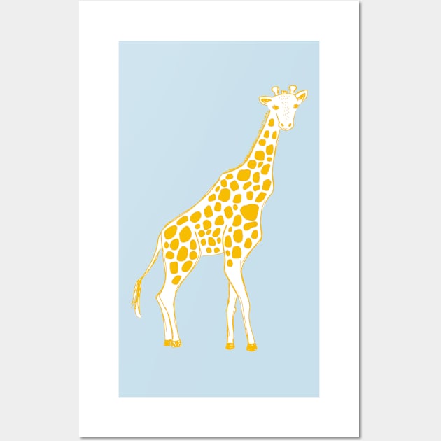 Candy Colored Giraffes Wall Art by Jacqueline Hurd